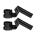 Miniatyrbillede 2 af 8: 1 par sports håndledsstroppe Anti Slip Fortykke håndledsstøtter Gym Cross Matching vægtstøttestropper Gratis størrelse sort