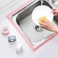 Miniatyrbillede 2 af 5: Hvid pakke med 23,2 m * 2,2 cm) Hjem PVC Materiale Vask Afrivningsstrimmel Køkken Badeværelse Badekar Hjørne Forseglingsstrimmel Vandtæt Form Forseglingsstrimmel Hjørne Selvklæbende