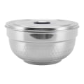 Miniatyrbillede 3 af 8: Rustfrit stål skål 2 lags rustfast termisk isolering til rissuppekøkken bestik 14 cm diamanttype