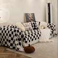 Miniatyrbild 1 av 5: Jacquard Stretch Sofföverdrag med Armstöd Sofföverdrag 180*130cm