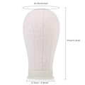 Miniatyrbilde 4 av 8: 21 tommers lerret hode parykk modell making mannequin hode hatt hodeplagg cap display manikin modell