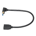 Pikkukuva 6 / 8: Displayport uros-Displayport naaras -tuki 8K at 60Hz 4K At 144Hz 0,3 metriä 90° kyynärpää Displayport 1.4 -kaapeli DVD:lle