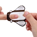 Miniatyrbillede 3 af 6: 100 stk. Bi-formet negleforlængelsespapirbakke Akryl neglekunst tips guideform Manicure skønhedsværktøjer til finger