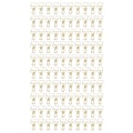 Miniatyrbillede 1 af 8: 100 stk. Binder Clips Hjerteform Lang Hale Form Metal Jern Hul Design Mini Sjov Binder Clips til Dokumenter Billetter Guld