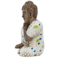 Miniatyrbillede 7 af 8: Zen-statue i harpiksmateriale - nem at rengøre - afslappende - vandtæt - sovende Buddha-dekorationer til hjemmet