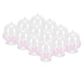 Pikkukuva 5 / 8: 12 set Mini Candy Box kakkuteline Cupcake Candy esittelylautanen kannella Juhlatarvikkeita Vaaleanpunainen