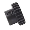 Pikkukuva 6 / 8: S4304-0006-0024 Teräs, 6 mm:n reiän halkaisija hammaspyörä, 24 hammasta, moduuli 0,8 hammaspyörän osat