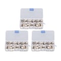 Miniatyrbillede 1 af 8: 150 stk. elegante knapper i blank metal og plast til kvinder - nemme at lave selv