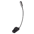 Miniatyrbild 3 av 8: Boklampa USB Uppladdningsbar Blockerande Läsning Clip On Lamp 3 Ljusstyrka Steglös Dimning 8 LED Ögonvård Sömn Hjälp Svart