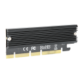 Miniatyrbillede 2 af 8: PCI E 3.0 16x m.2 NVME SSD-adapterkort PCIE til M-nøgle NGFF PCIE 4X 8X 16X-udgang