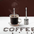 Miniatyrbillede 4 af 5: Bærbar Final Press Kaffe Infuser Rustfrit Stål Kaffe Te Filter Brygger