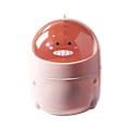Miniatyrbillede 1 af 3: Skrivebords Affaldsspand Med Låg Tegneserieform Affaldskurv Til Kontor Skrivebord 1stk-pink