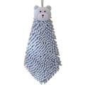 Miniatyrbillede 1 af 5: 3 stk. Chenille Håndklæder - Små Håndklæder med Hængeløkke, Super Bløde Chenille Kugle Håndklæder, Tykt Mikrofiber Håndklæde til Køkken og Badeværelse