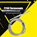 Miniatyrbillede 7 af 8: M8 gevind PT100 platinmodstand termoelement 50 mm probe temperatursensor ledning 0-400 ℃ (5 m)