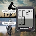 Miniatyrbillede 2 af 5: Vandtæt cykelcomputer med LCD digitalt display, cykelkilometertæller, speedometer, cykelkablet stopur, cykeltilbehør (blå)