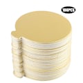 Miniatyrbilde 2 av 8: 100 stk. Mousse kakebrett gullpapir cupcake dessert displaybrett bryllup bursdagskake