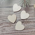 Miniatyrbillede 2 af 5: Små hjerteformede træflis til DIY dekoration - Amonsee