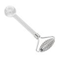Miniatyrbillede 5 af 8: 2 i 1 Ice Face Roller Cold Compress Reducer hævelser Rustfrit stål Glas ansigtsmassagerulle til øjne Ansigt