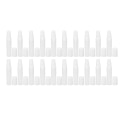 Pikkukuva 2 / 8: 20 kpl minisuihkepullo 5 ml valkoinen ABS Fine Mist uudelleentäytettävä tyhjä sumutinpullo hajuvettä varten