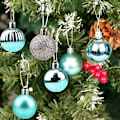 Miniatyrbild 4 av 5: Julgranskulor, 30 st 3 cm Julgranskulor, Okrossbara Hängande Julgranskuleprydnader, Familjefest Bröllopsdekoration Gåvor (Grön)