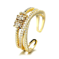 Miniatyrbillede 1 af 5: Justerbar roterende legering angst ring enkel design til stressaflastning