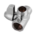 Miniatyrbild 7 av 8: 3-vägs mässing krom avledning G1/2" T-formad adapterventil för duscharmsmonterad
