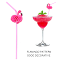 Miniatyrbillede 4 af 6: Flamingo bøjelige cocktailsugerør - 100 stk., sødt mønster, miljøvenligt, perfekt til fester og picnics