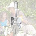 Miniatyrbilde 3 av 5: Hagespade i rustfritt stål - håndspade for planting, omplanting, luking og graving