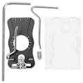 Miniatyrbillede 1 af 8: Justerbar traditionel recurve bue pil hvile aluminiumlegering magnetisk pil stand sort