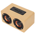 Miniatyrbilde 5 av 8: Trådløs Bluetooth-høyttaler Retro Subwoofer Bærbar datamaskin Høyttalere med mikrofon for stasjonær datamaskin TVGul trestruktur