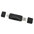 Miniatyrbillede 8 af 8: USB C USB2.0 MICRO USB-lagerkortlæser med 3 stik 104MBps 3 i 1 USB-lagerkortlæser til bærbar computer mobiltelefon