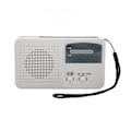 Miniatyrbild 5 av 8: Solar Handvev Radio Multifunktion Bärbar Uppladdningsbar Nödradio med LED-ficklampa för Camping Outdoor Vit