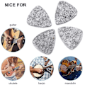Miniatyrbild 3 av 5: Grå ullgitarrplockar - Set med 10, 3 mm tjocklek - Perfekt för ukulele- och gitarrspelare