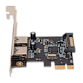Pikkukuva 2 / 8: PCI-E USB 3.0 -laajennuskortti, 2 porttia, 5 Gbps:n siirtonopeus, USB-hot swap, USB 3.0 -laajennuskortti Win XP:lle ja Vistalle