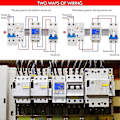 Miniatyrbild 4 av 5: LCD Digital Elmätare AC-mätare - DIN-skena KWh-mätare 5(80) A