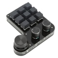 Miniatyrbild 8 av 8: Mini Gaming knappsats 3 knoppar RGB bakgrundsbelyst blå switch Programmerbar knappsats med 9 knappar för Music Office Media