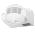 Miniatyrbild 2 av 8: Väggmonterad rörelsesensor Automatisk skymning till gryning Sfärisk PIR-sensor Utomhus Rörelsesensor Brytare för hemsäkerhet LED-ljus AC 110 till 240V Vit