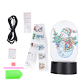Miniatyrbild 7 av 8: LED-diamantmålning nattlampor Smart Touch Sensor 3D USB jul DIY heminredning