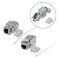 Miniatyrbilde 2 av 5: Cat6 Cat6a Skjermet Ftp Rj45 Legeringsmodul Keystone Jack Nettverkskontakt