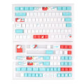 Miniatyrbillede 1 af 8: PBT Keycaps 128 Keys Cartoon Whale Style Fadeless Holdbar PBT Nem installation Mekanisk Keyboard Keycaps