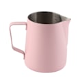Miniatyrbilde 1 av 8: Husholdnings kaffe i rustfritt stål med skummende kannekopp Latte Art Kaffetilbehør 600 ml Rosa