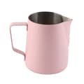 Rustfri stål mælkekande til husholdningsbrug Latte Art Kaffe Tilbehør 600ml Pink