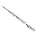 Miniatyrbilde 7 av 8: Dual Head Cuticle Pusher Rustfritt stål Cuticle Pusher Neglepedikyrverktøy for fjerning av død hud callus