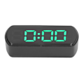 Miniatyrbillede 7 af 8: Digitale vækkeure Snooze temperatur 12 24 timer Lille elektronisk skrivebordsur med LED-skærm til køkken Kontor Soveværelse Grøn