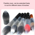 Miniatyrbild 7 av 8: 100 st Makeup Brush Net Kosmetisk borste Mesh Protective Guard Cover