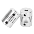Miniatyrbilde 7 av 8: 2 stk akselkobling fleksibel enkoder aluminiumslegering kobling trinnmotor DIY 3D-skriver 5x8 mm