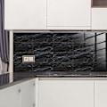 Pikkukuva 4 / 5: 4 kpl Seinälaattatarroja 15x30cm PVC Itseliimautuva Keittiön Kaapin Huonekalupöytä