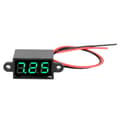 Digital Voltmeter 0.28 tum Två Trådar DC 3.0-30V LED Display Spänningsmätare Vattentät (Grön)