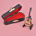 Miniatyrbilde 5 av 8: Miniatyr Klassisk Gitar Modell Mini Tre Gitar Dekorasjon Musikk Instrument Modell 8cm