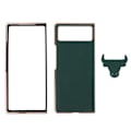 Miniatyrbild 1 av 8: Skyddande fodral för Xiaomi MIX Fold 2, reptåligt läder, galvaniserat mobilfodral, grönt
